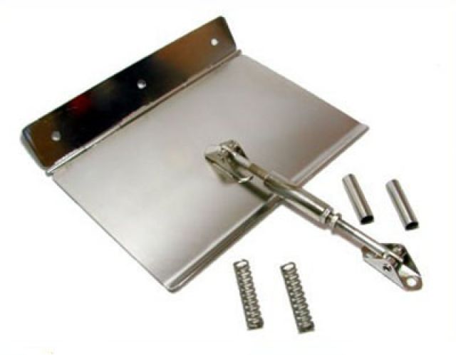 Kit Flap Estabilizador Manual c/ Placa em Ao INOX - PAR - 250 x 300 mm - Med. - At 25 ps