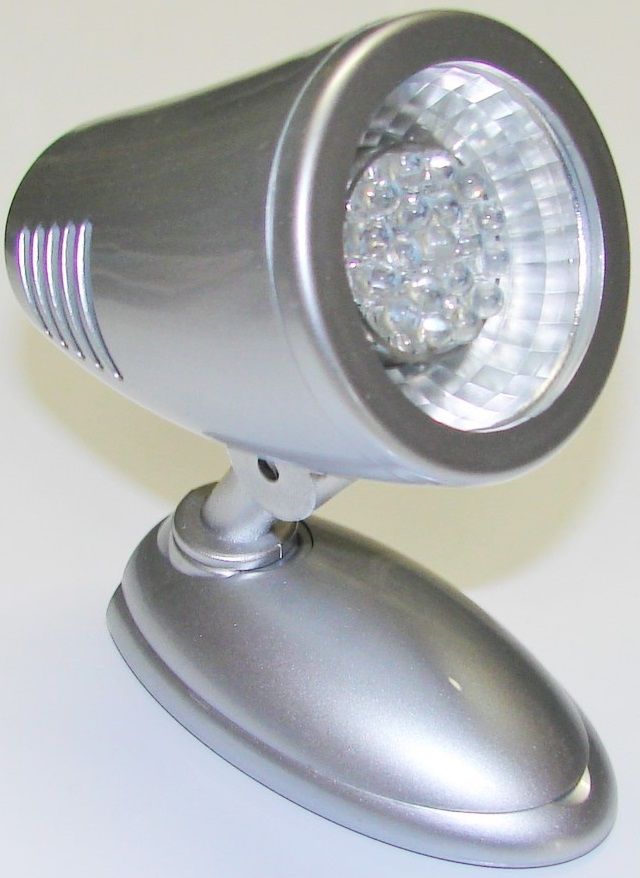 Luz de Cabeceira / Luminria p/ Leitura Direcional 12v LED - ABS