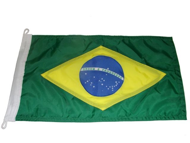 Bandeira do Brasil Dupla Face p/ Embarcaes 32x20cm