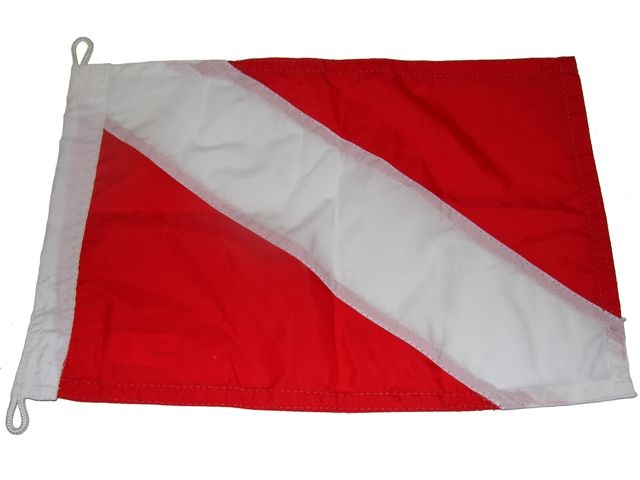 Bandeira de Mergulho Dupla Face p/ Embarcaes 32x23cm