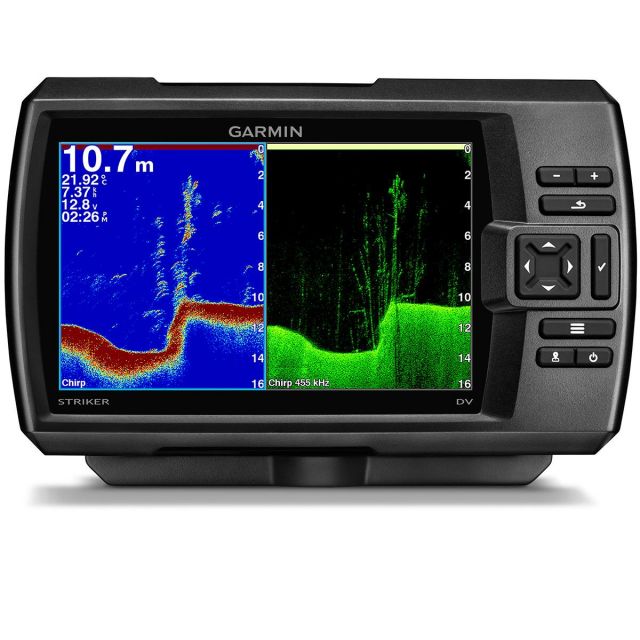 GPS e Sonar Fishfinder Garmin STRIKER 7cv CHIRP (c/ Transducer GT20-TM)