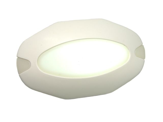 Luz de Cortesia 28 Mini LEDs Brancos  c/ Acabamento em ABS Branco