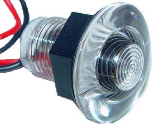 Luz p/ Viveiro / Deck / Cortesia em ABS a Prova De gua - LED Azul - 12 V - Embutir