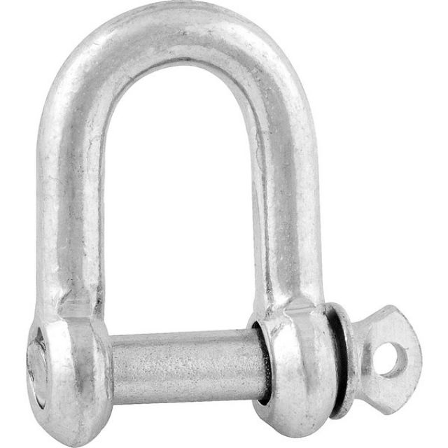 Manilha em Ao Galvanizado Reta - 14mm - 47x26