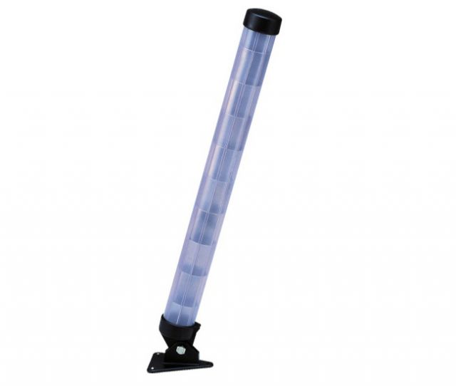 Defletor de Radar Tubular c/ Base Ajustvel - 55 cm - Preto