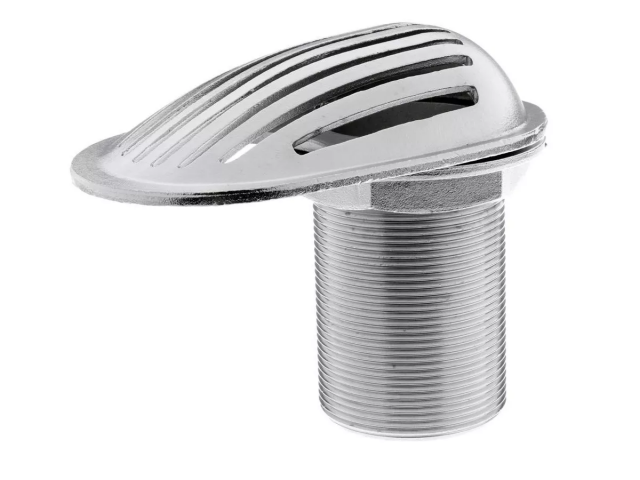 Entrada de Água c/ Ralo p/ Embarcações em Inox Fundido - 38mm - 50x100mm