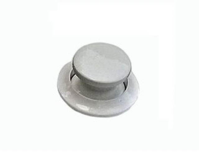 Puxador/Fechadura Click p/ Portas 7/8 pol - Plstico Branco