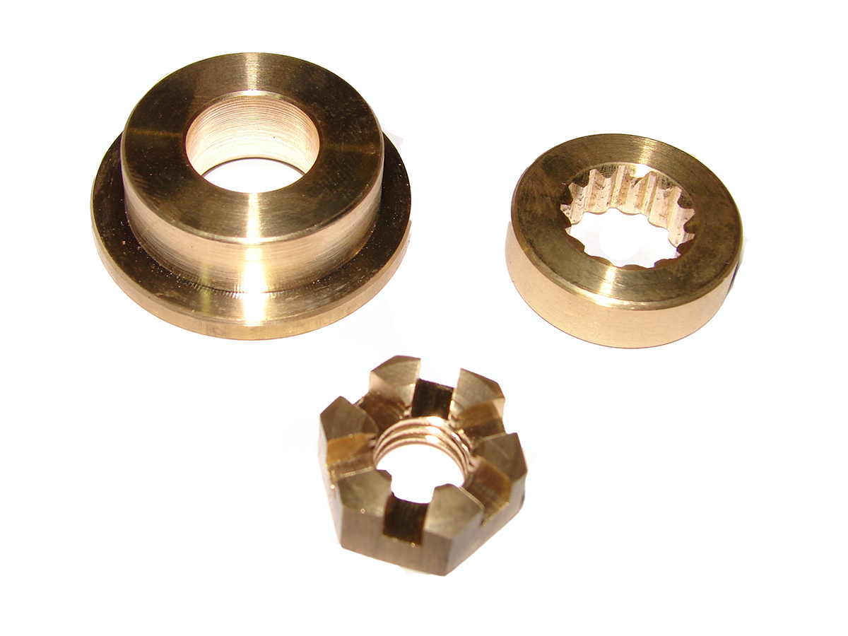 Espaçador / Arruela de Encosto c/ Porca Hélice Johnson / Evinrude 9.9 / 15 HP