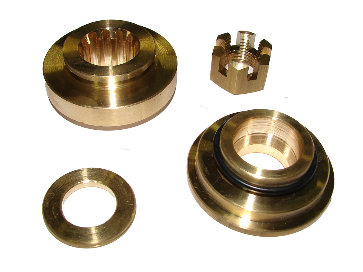 Espaçador / Arruela de Encosto c/ Porca Hélice Mercury Seapro 40 HP Após 2017