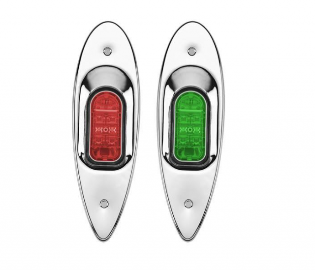 Luz Olho de Tubarão LED em Aço INOX - Par