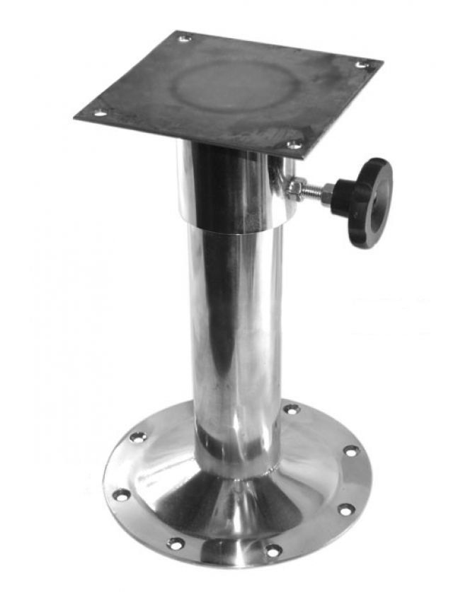 Pedestal Giratório de Banco em INOX p/ Barcos - 32cm