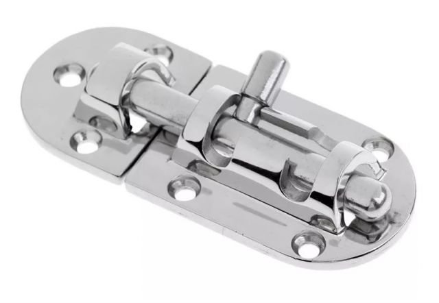 Trinco p/ Tampas e Portas em Inox Fundido - 37 x 91 mm